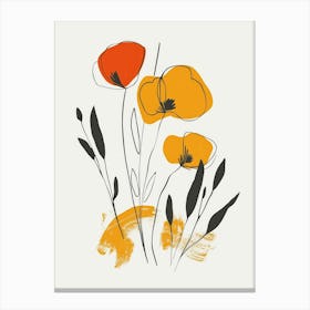 Poppies 126 Canvas Print