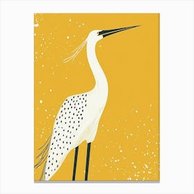 Yellow Crane 3 Canvas Print