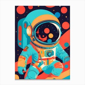 Astronaut In Space 7 Canvas Print