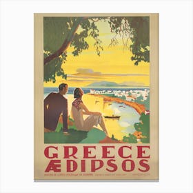 Greece Aidipsos Canvas Print