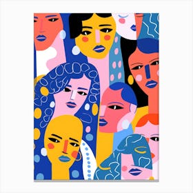 Portrait Of Women Canvas Print