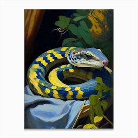 Dione Rat Snake Painting Canvas Print
