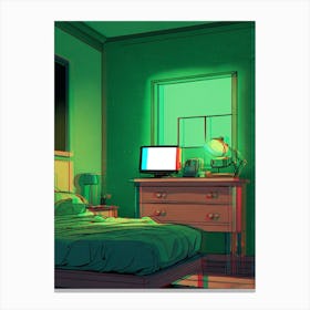 Room With A Bed Canvas Print