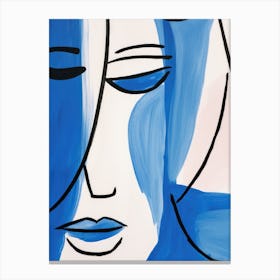 'Blue Woman' 6 Canvas Print