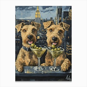 Sophisticated Terriers 1 Canvas Print