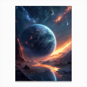 Planet Space Wallpapers Canvas Print