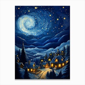 Christmas Village 1 Canvas Print