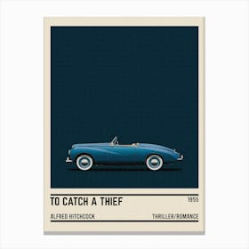 To Catch A Thief Movie Car Canvas Print