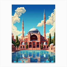 Hagia Sophia Ayasofy Modern Art Pixel Art 1 Canvas Print