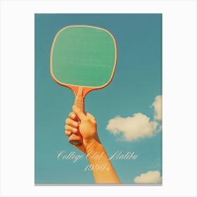 College Club Pickle Ball Canvas Print