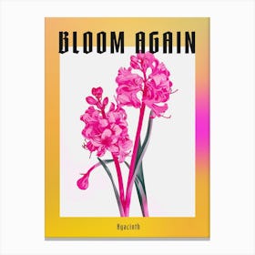 Hot Pink Hyacinth 2 Poster Canvas Print