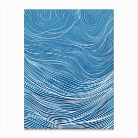 Abstract Wave Pattern 12 Canvas Print