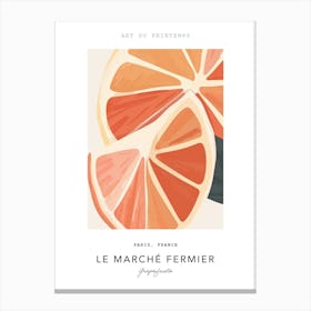 Grapefruits Le Marche Fermier Poster 5 Canvas Print