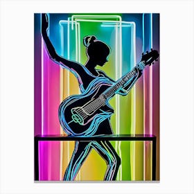 'Neon Girl' Canvas Print