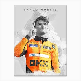 Lando Norris Drawing Canvas Print