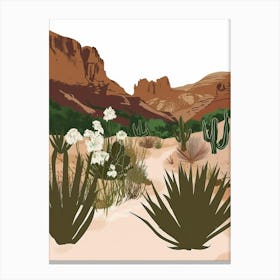 Cactus Desert Canvas Print