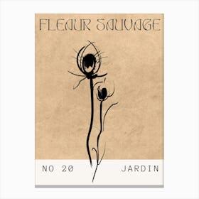 Fleur Sauvage No 20 Jardin Canvas Print