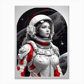 Space Girl 2 Canvas Print