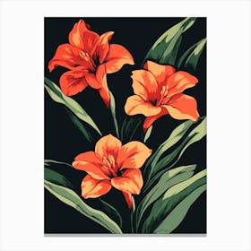 Orange Lilies Canvas Print