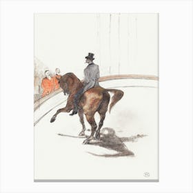 At The Circus The Spanish Walk (Au Cirque Le Pas Espagnol), (1899), Henri de Toulouse-Lautrec Canvas Print