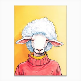 Sheep In A Sweater Canvas Print