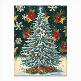 William Morris Christmas Tree 29 Canvas Print