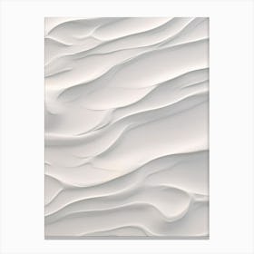 Abstract White Sand Canvas Print