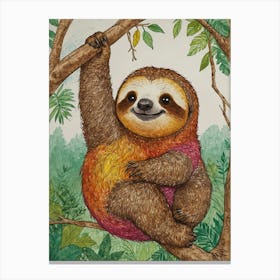 Sloth 42 Canvas Print