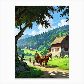 Russian Countryside Canvas Print