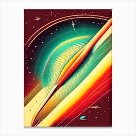 Universe Vintage Sketch Space Canvas Print