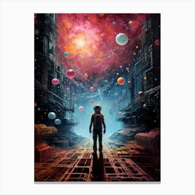 Space Based Surreal Art Canvas Print