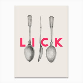 Lick The Spoon Canvas Print