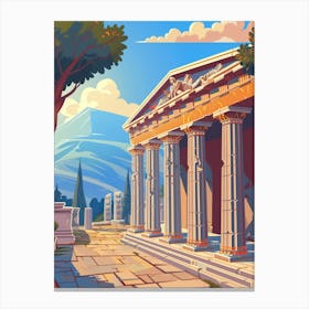 Greek Temple Canvas Print