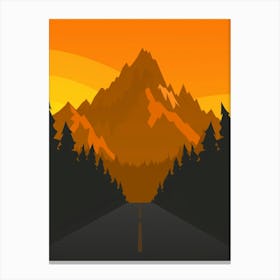 Road In The Mountains 3 Canvas Print