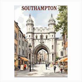 Southampton Retro Vintage Travel V 02 Leinwandbilder