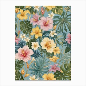 Tropical Hibiscus Canvas Print