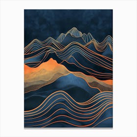 Abstract - Mountains 1 Canvas Print