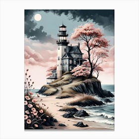 Lighthouse Sunset Canvas Print