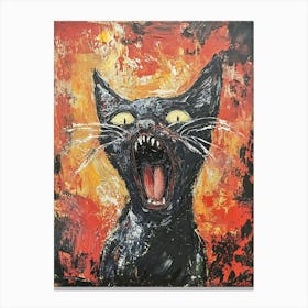 Fantastic Screaming Cat 7 Canvas Print