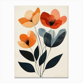 Orange Poppies Canvas Print