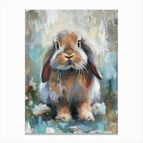 Mini Lop Rabbit Painting 1 Canvas Print
