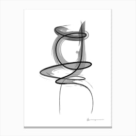 Spiral Strokes 9 Canvas Print