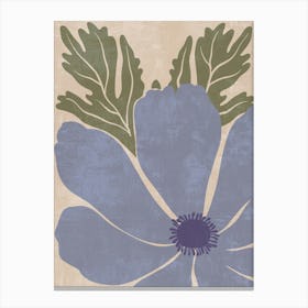 Blue Poppy Canvas Print