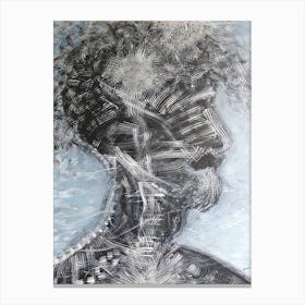 Man'S Head Canvas Print