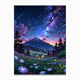 Night Sky Anime aesthetic 29 Canvas Print