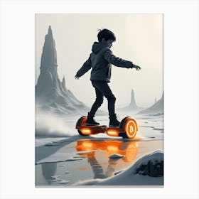 Hoveboarder Canvas Print