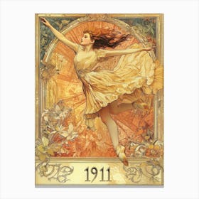 Aihrgdesign A Vintage Art Poster Of A Ballet Performance In 1 784d0630 4c2b 4ddf 8961 F8d7e10d92a6 1 Canvas Print