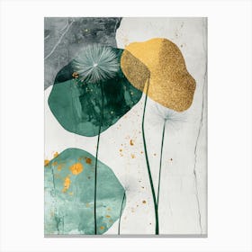 Dandelion Alcohol ink Canvas Print