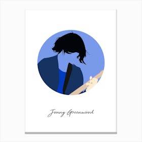 Jonny Greenwood Guitarist Minimalist Canvas Print