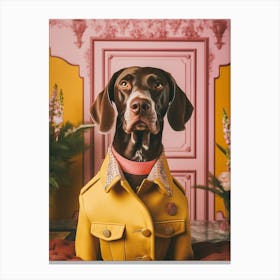 A German Shorthaired Pointer Dog 2 Canvas Print
